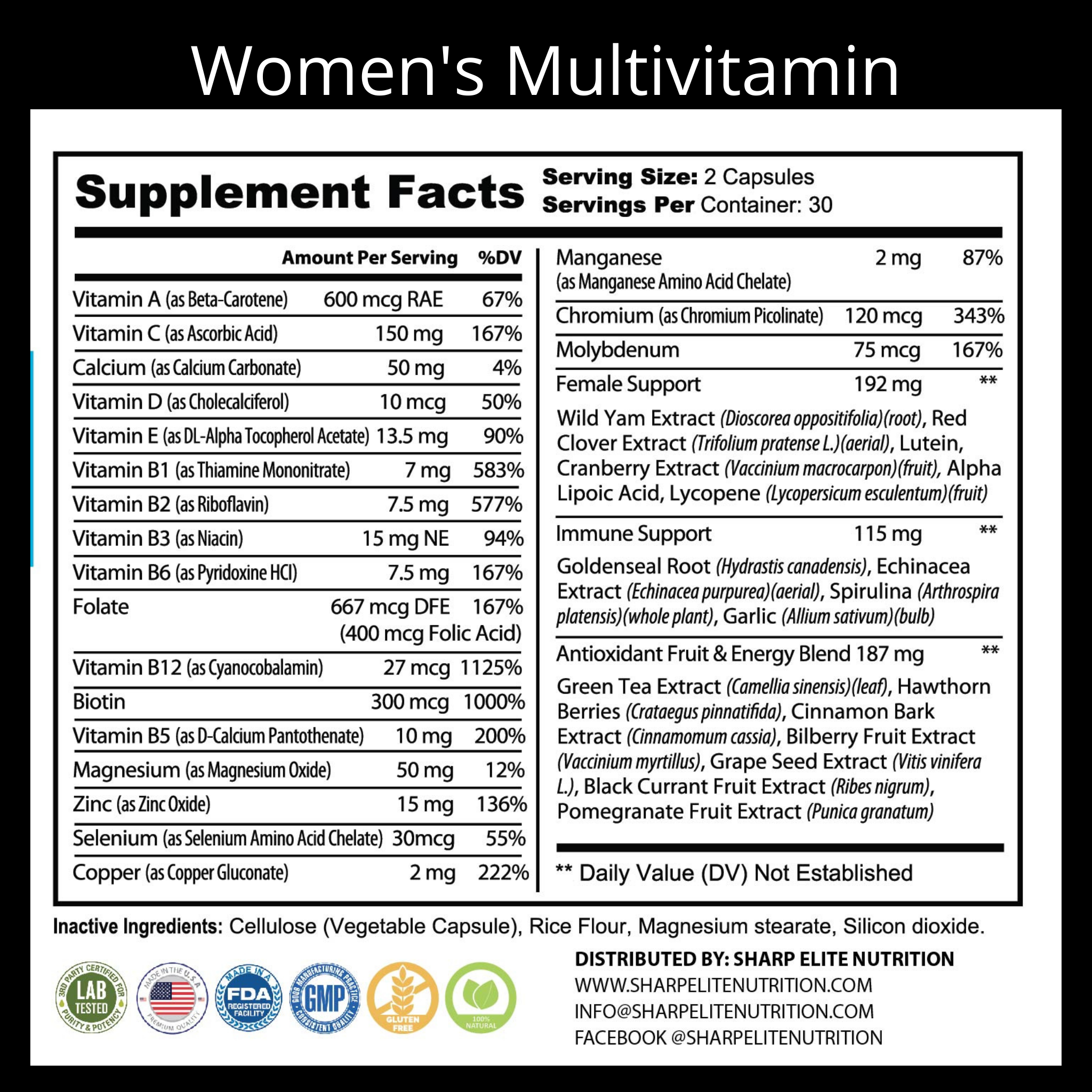 Vita Sharp Advanced Multivitamin - Women's