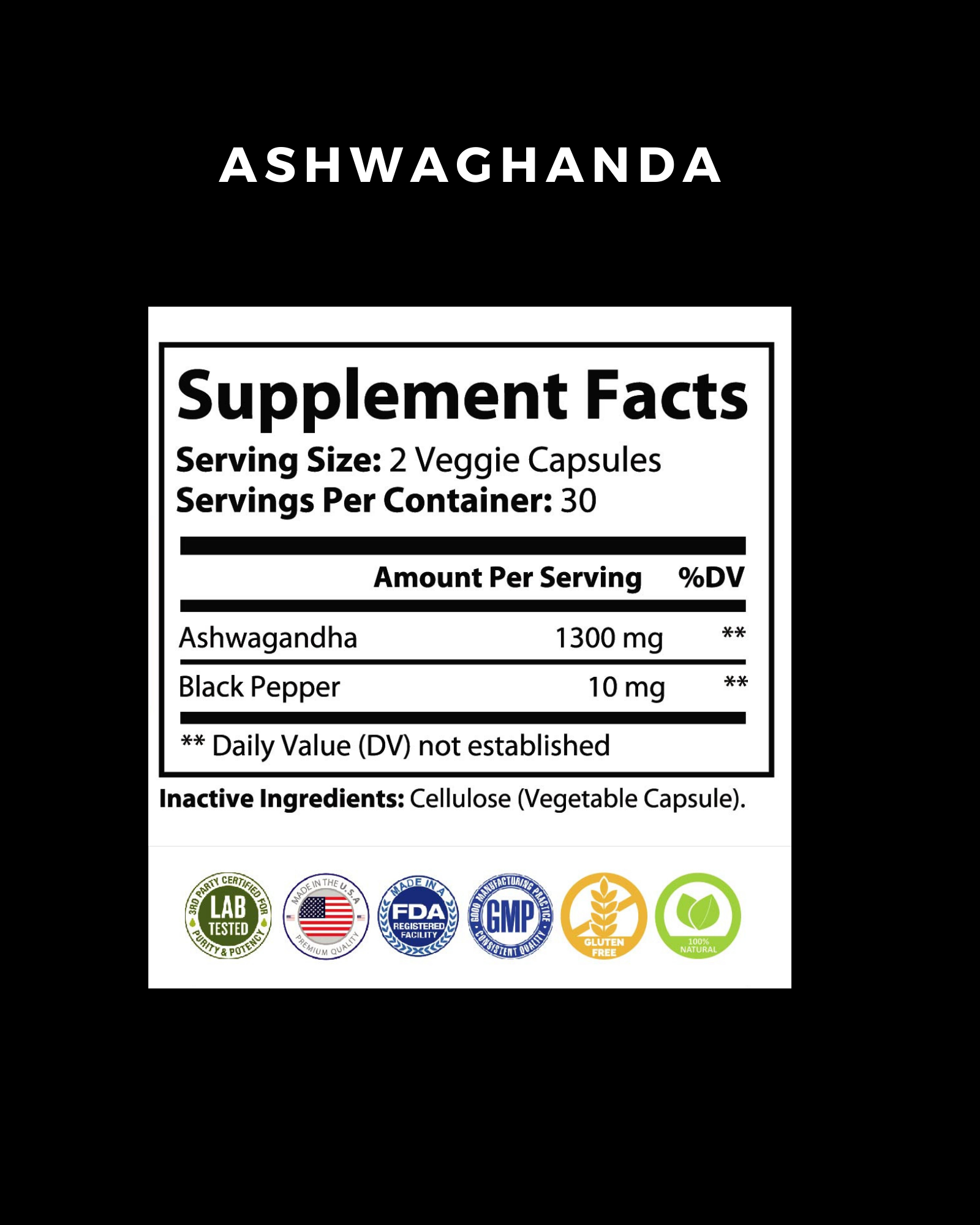 Vita Sharp Ashwagandha - Anxiety and Mood Support