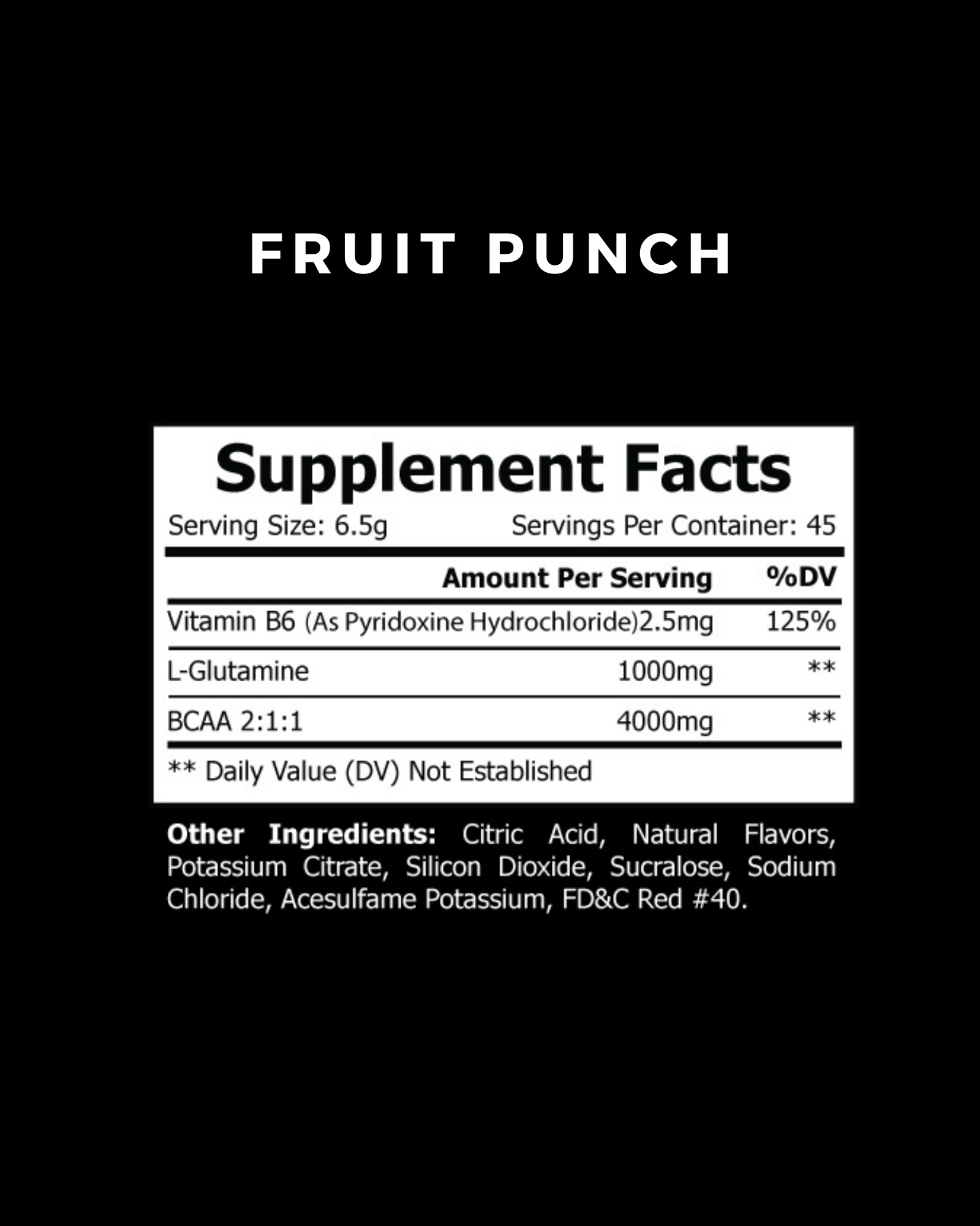 bcaa recovery drink powder ingredients