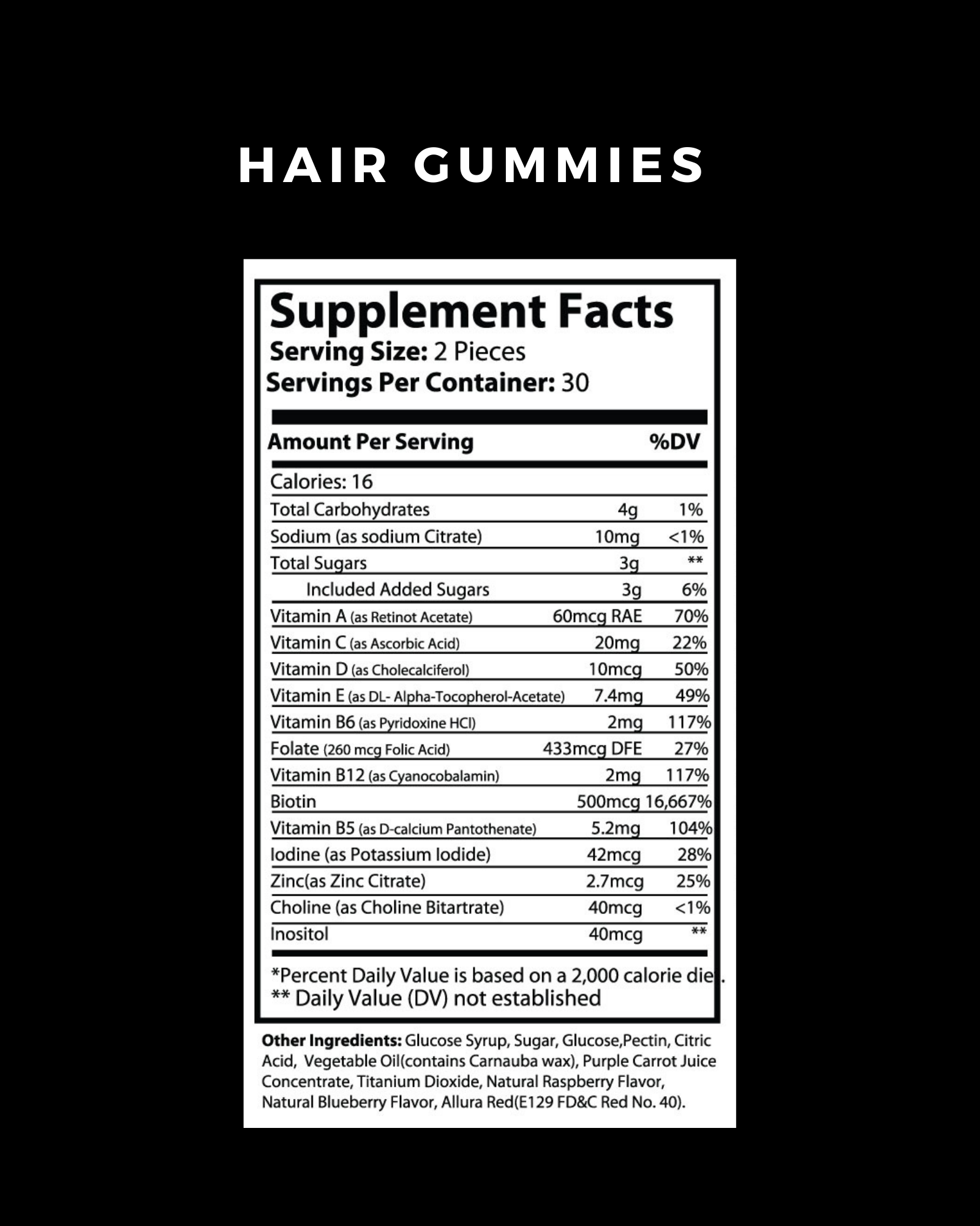 Vita Sharp Hair Gummies